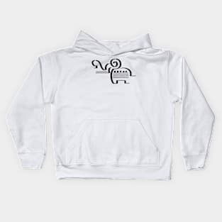 Stylized Elephant Kids Hoodie